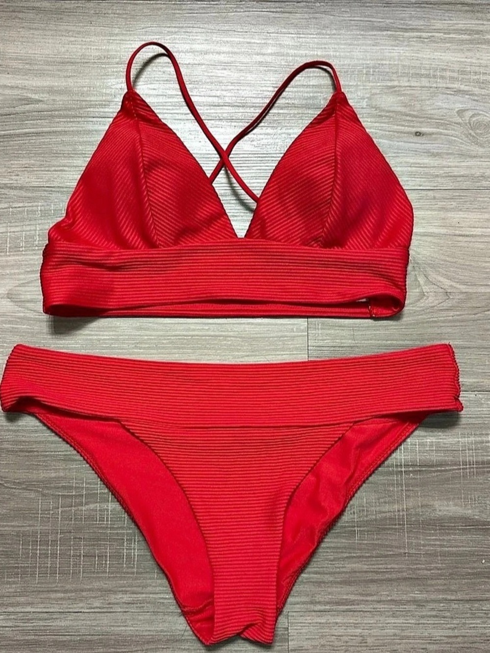 H&M Red Bikini Set Size 6